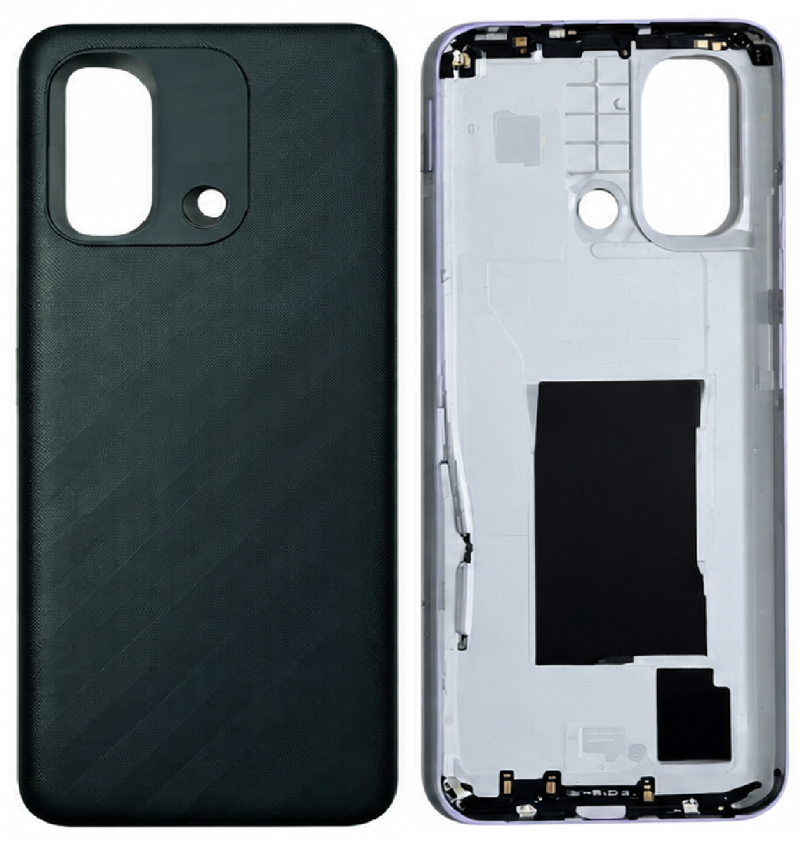 Compatible Replacement for Redmi 12C Back Panel – Black, Navy Blue, Purple & Green