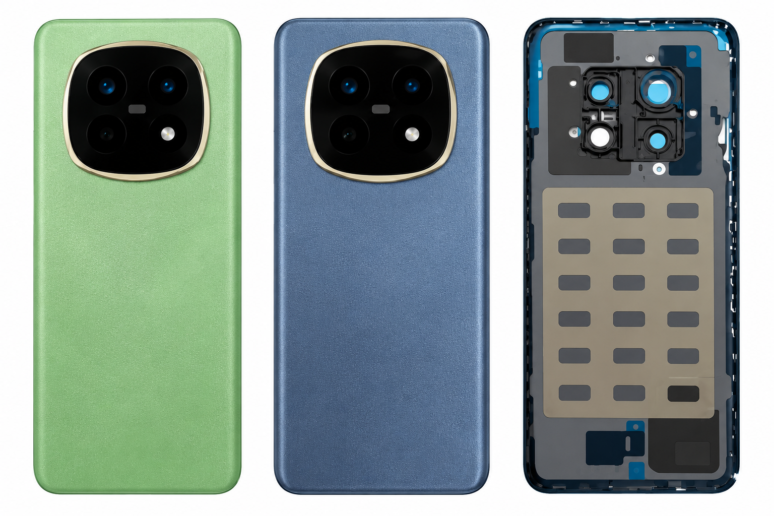 Compatible Replacement for Realme P2 Pro 5G Back Panel – Navy Blue & Green
