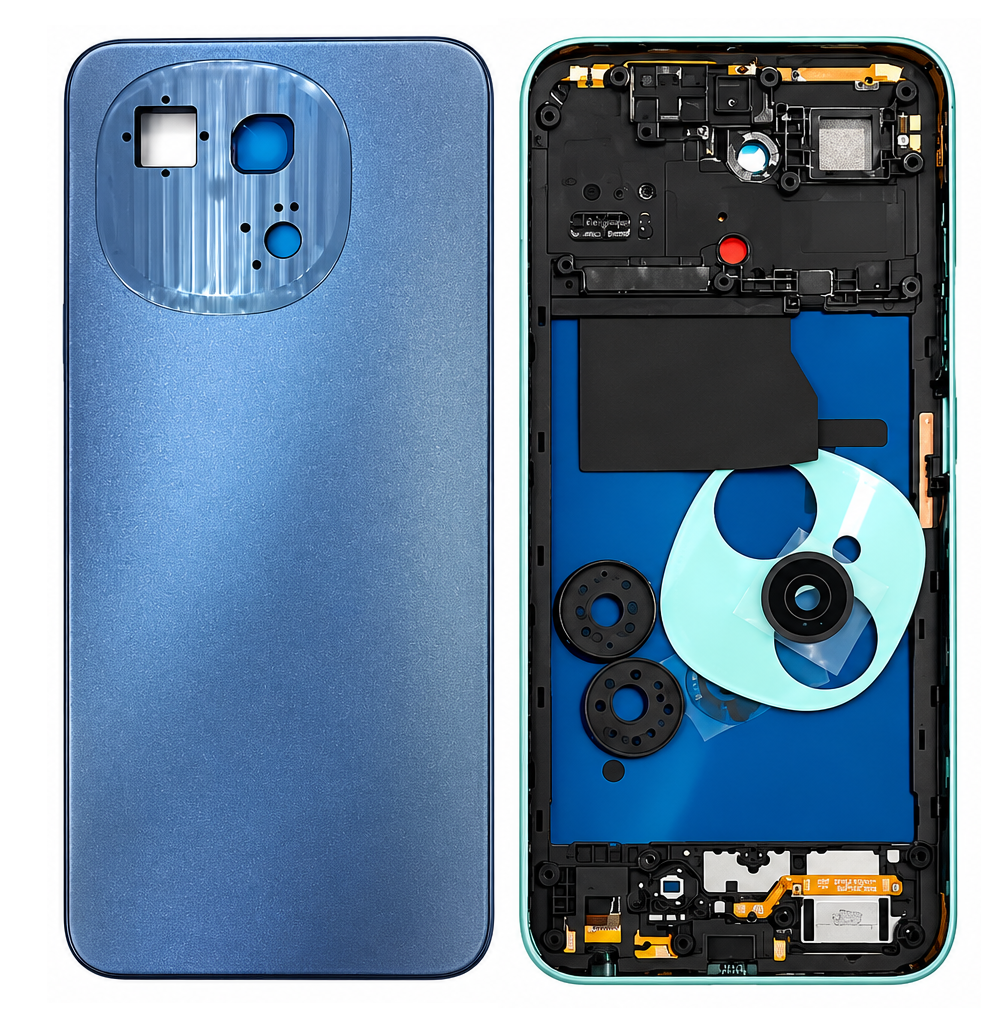 Compatible Replacement for Tecno Spark Go 1 KL4 4G Full Housing Body – Black & Green
