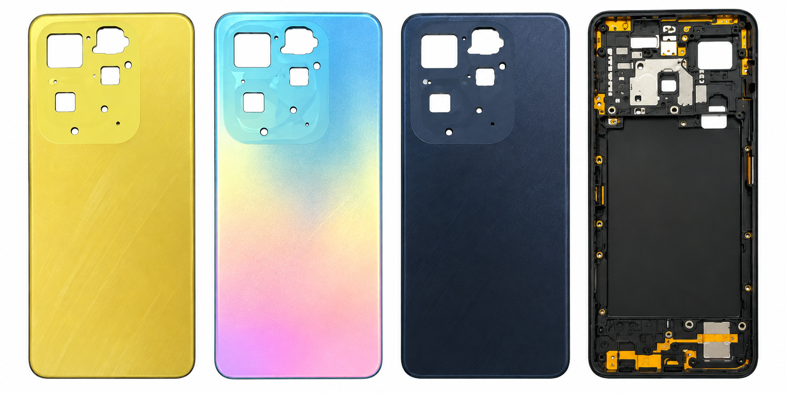 Compatible Replacement for Infinix Hot 40 Pro Full Housing Body – Black, Blue & Gold