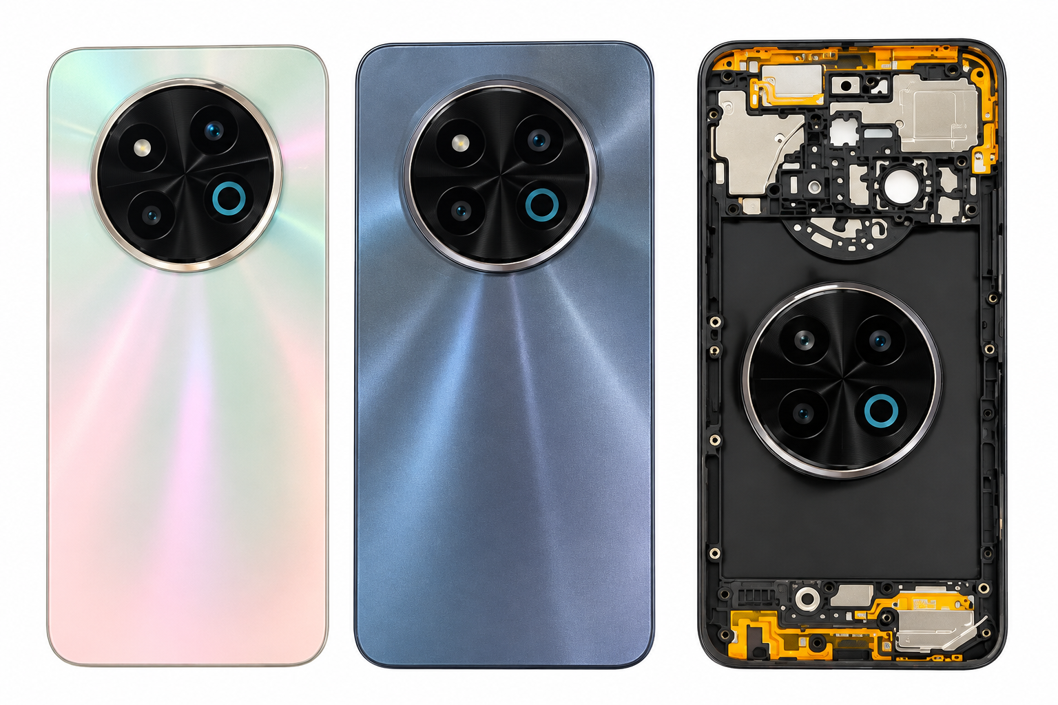 Compatible Replacement for Tecno Spark 30C KL5 Full Housing Body – Black & White