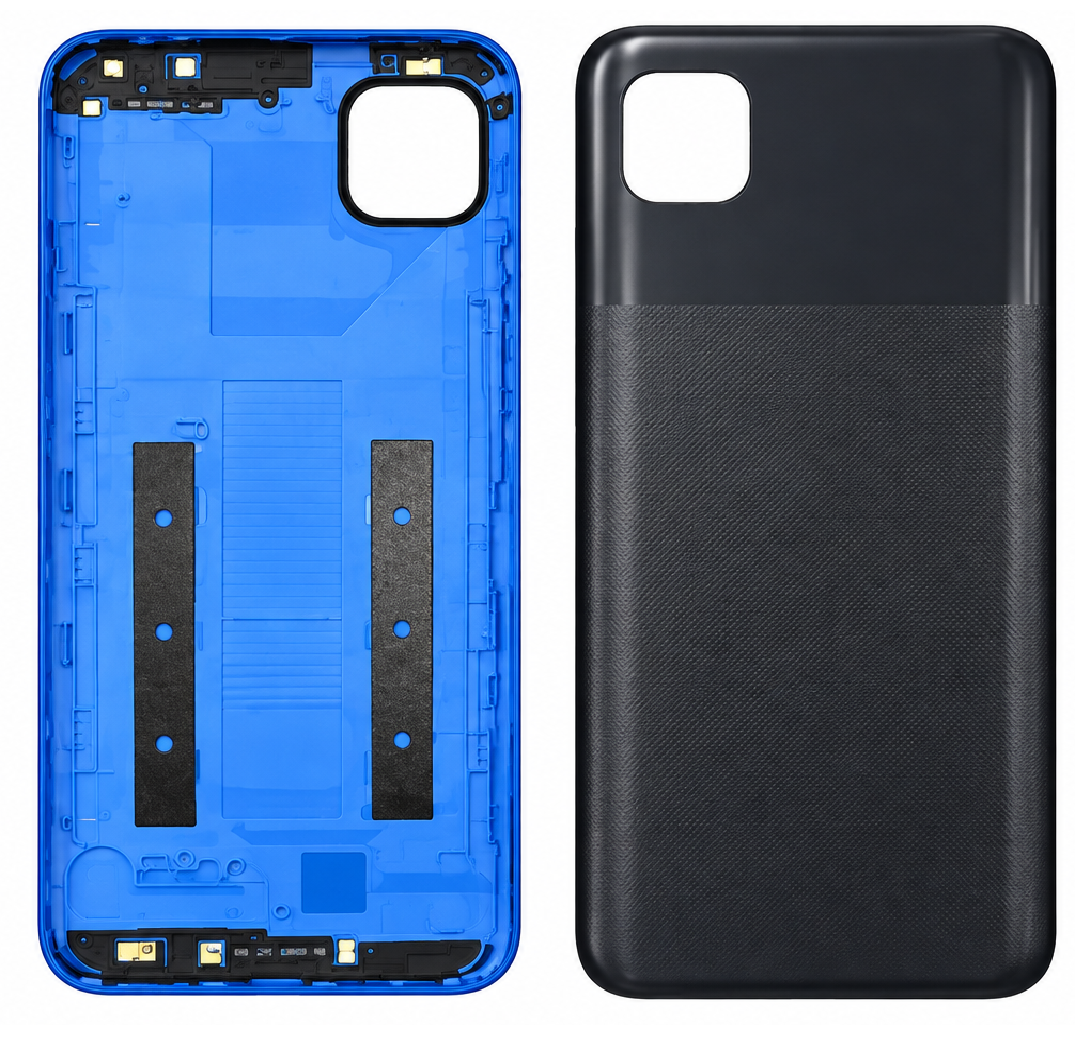 Compatible Replacement for POCO C3 Back Panel – Black & Blue