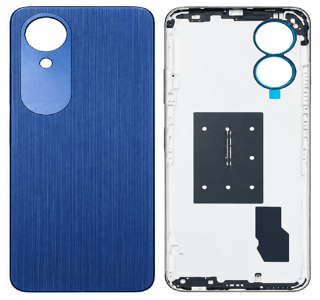 Compatible Replacement for OPPO A17K Back Panel – Gold, Blue & Navy Blue