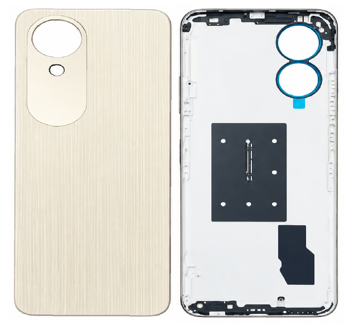 Compatible Replacement for OPPO A17K Back Panel – Gold, Blue & Navy Blue
