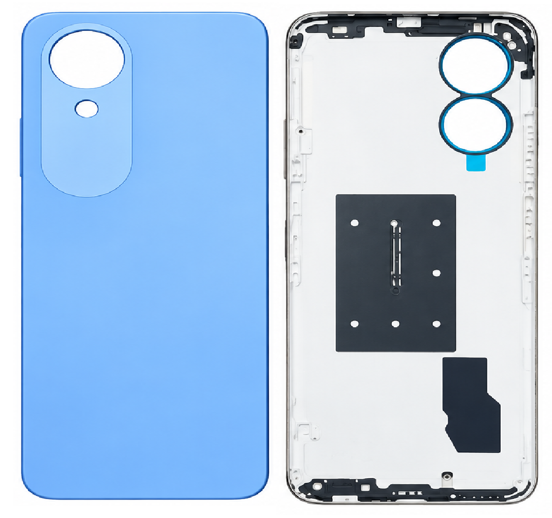 Compatible Replacement for OPPO A17K Back Panel – Gold, Blue & Navy Blue