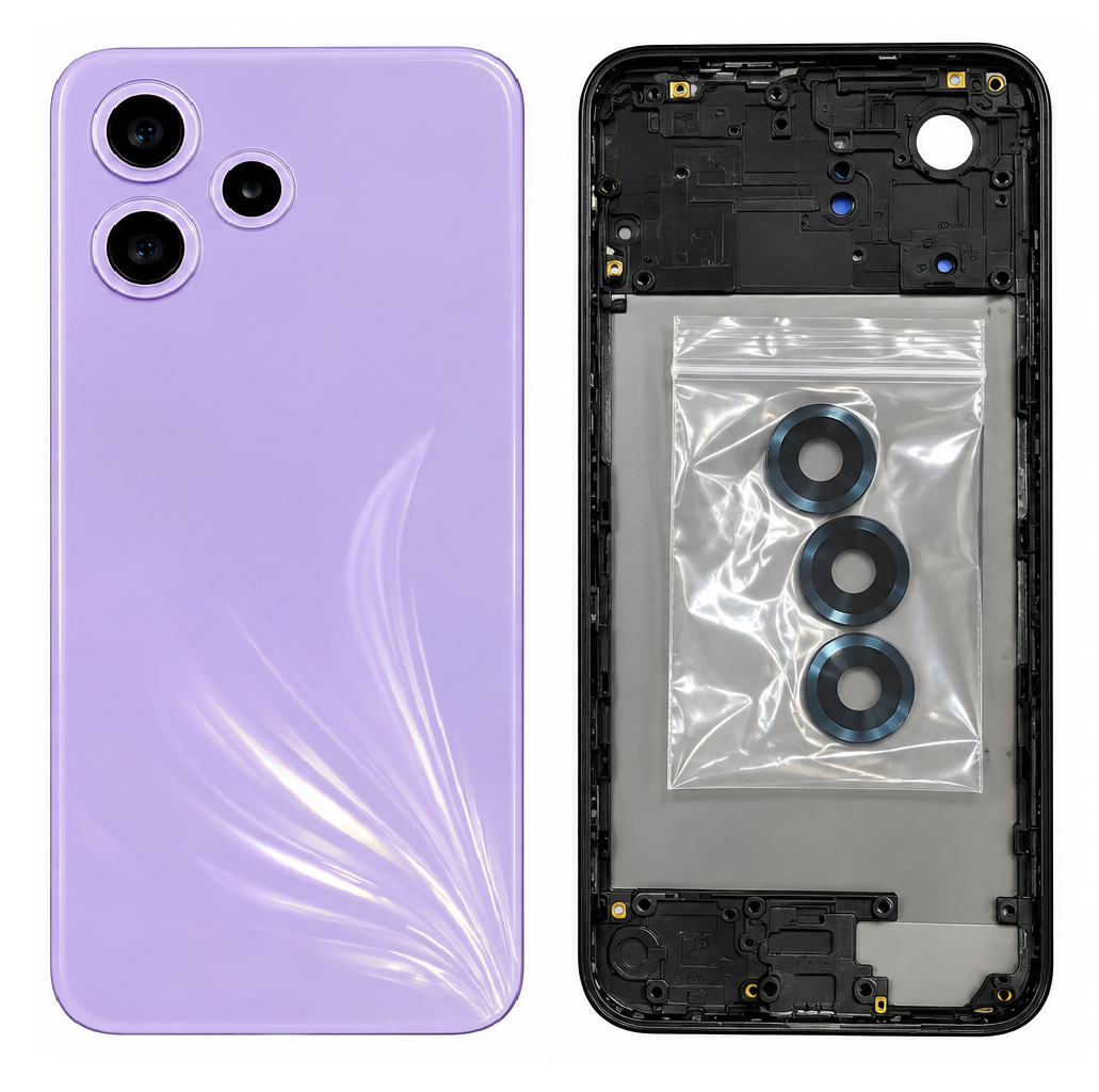 Compatible Replacement for OPPO A6C Full Housing Body – Purple & Gold