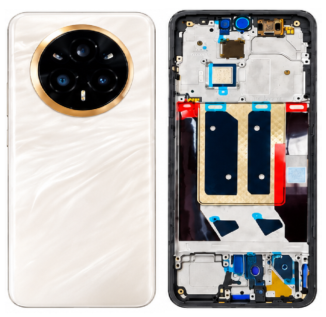 Compatible Replacement for Realme 14 Pro Plus Full Housing Body – Black, Blue, Purple & Gold