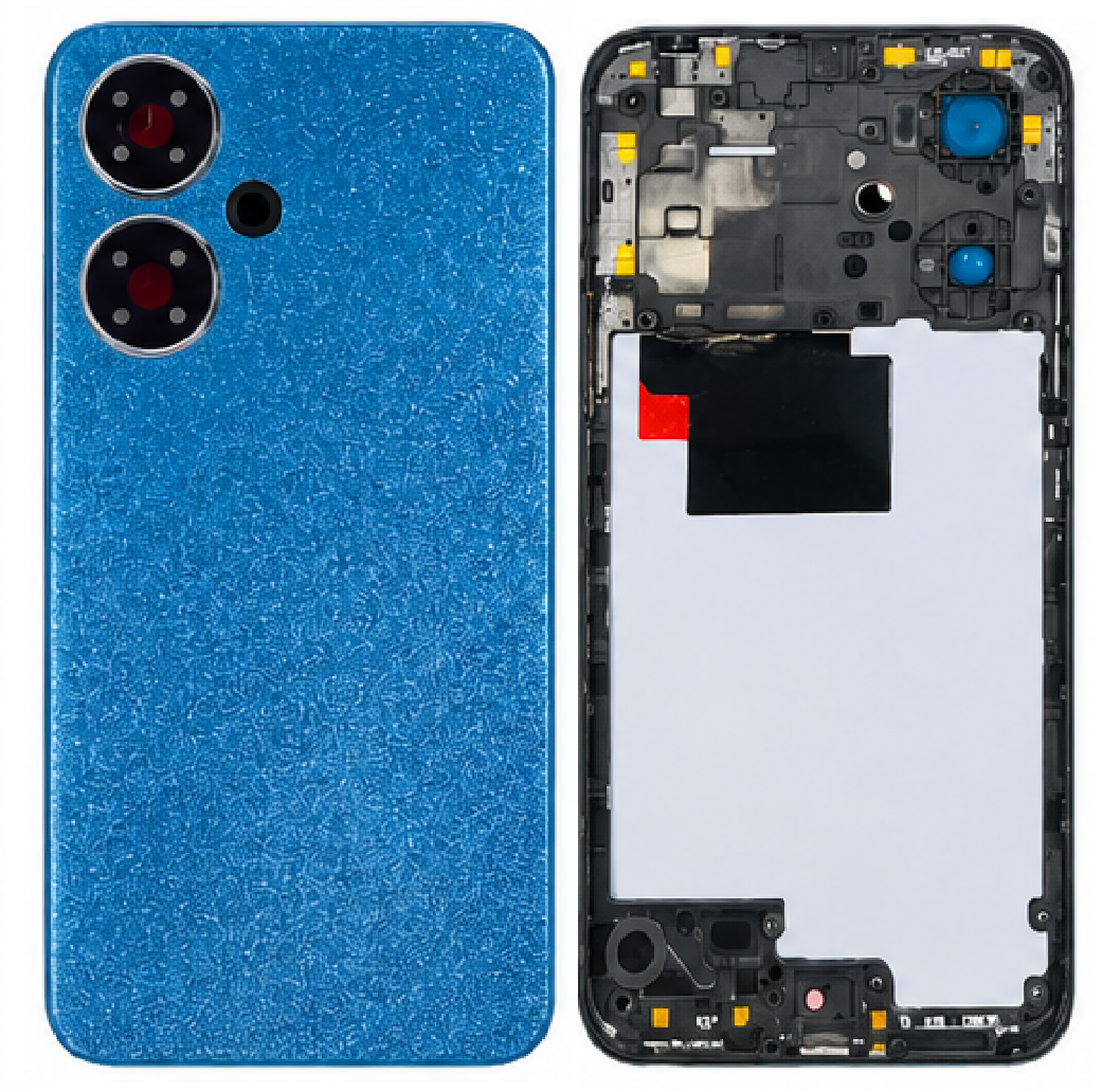 Compatible Replacement for Redmi 13C 5G Full Housing Body – White, Blue & Gold