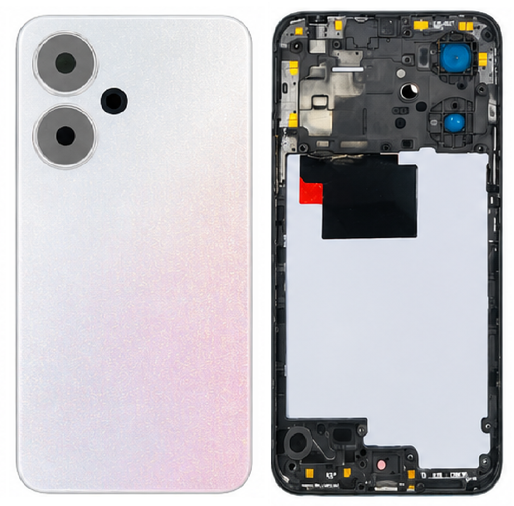 Compatible Replacement for Redmi 13C 5G Full Housing Body – White, Blue & Gold
