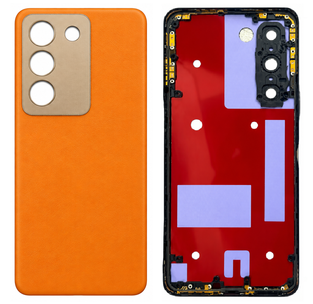 Compatible Replacement for Vivo Y200e Full Housing Body – Orange & Purple