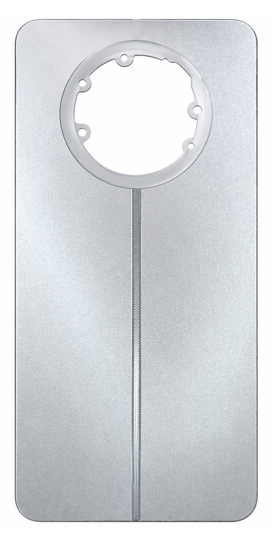Compatible Replacement for Realme 12x Back Panel – Silver & Brown