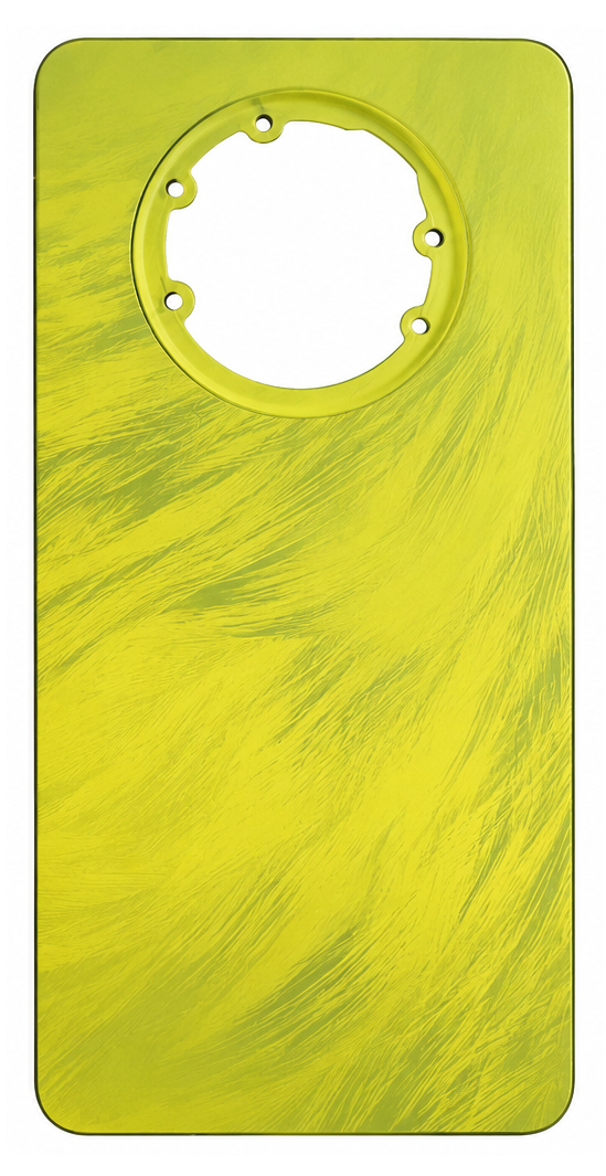 Compatible Replacement for Realme P1 Back Panel – Black & Yellow