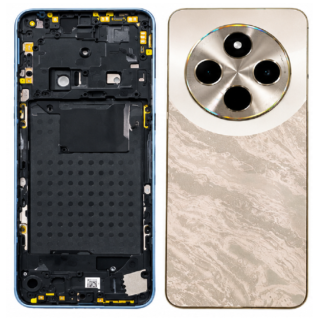 Compatible Replacement for POCO M7 5G Full Housing Body – Gold, Blue, Green & Black
