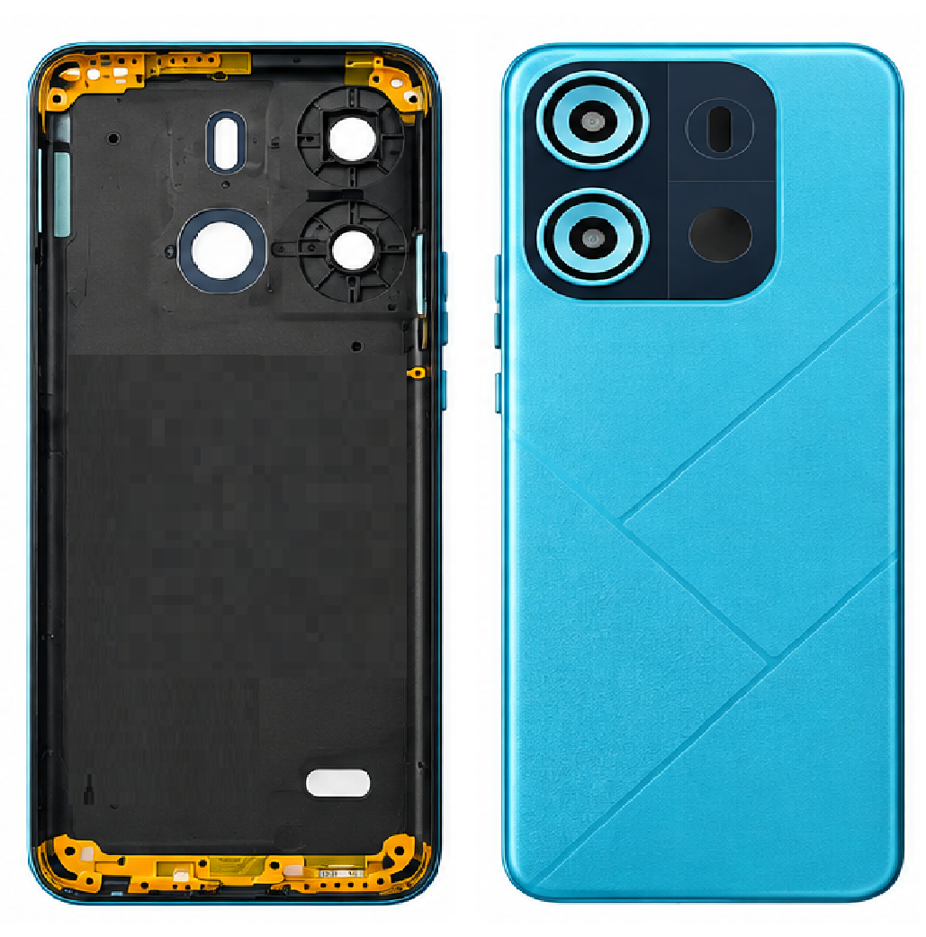 Compatible Replacement for Tecno BF7 Pop 7 Pro / Spark Go 2020 Back Panel – Blue, Orange, Black & Purple