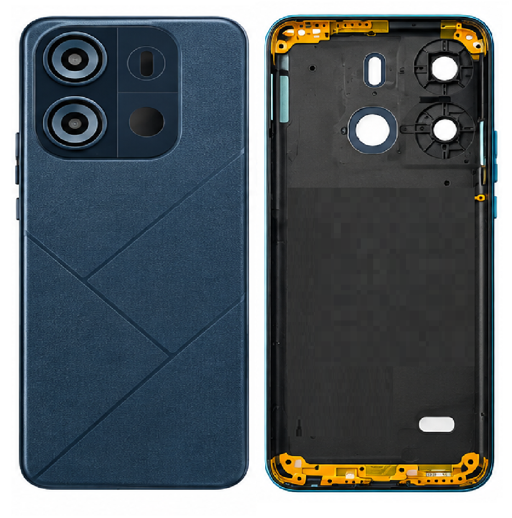 Compatible Replacement for Tecno BF7 Pop 7 Pro / Spark Go 2020 Back Panel – Blue, Orange, Black & Purple
