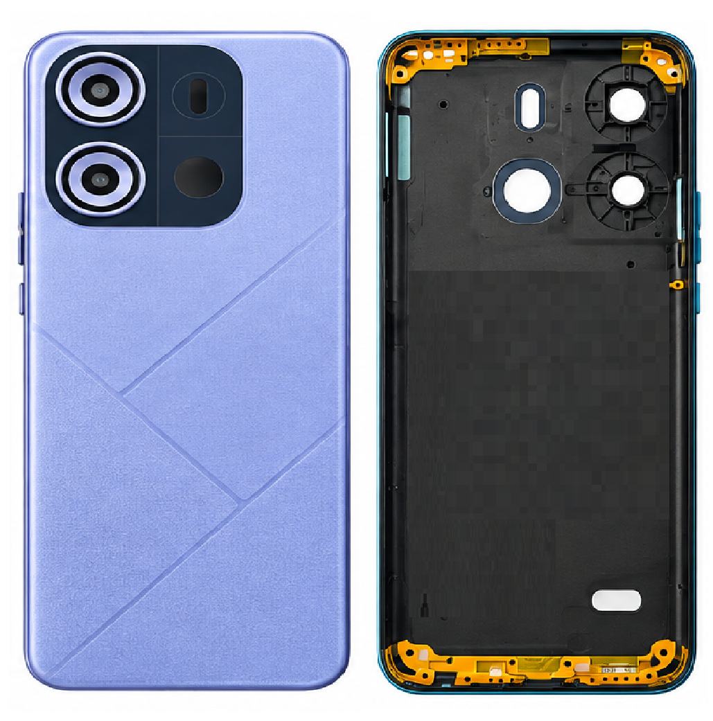 Compatible Replacement for Tecno BF7 Pop 7 Pro / Spark Go 2020 Back Panel – Blue, Orange, Black & Purple