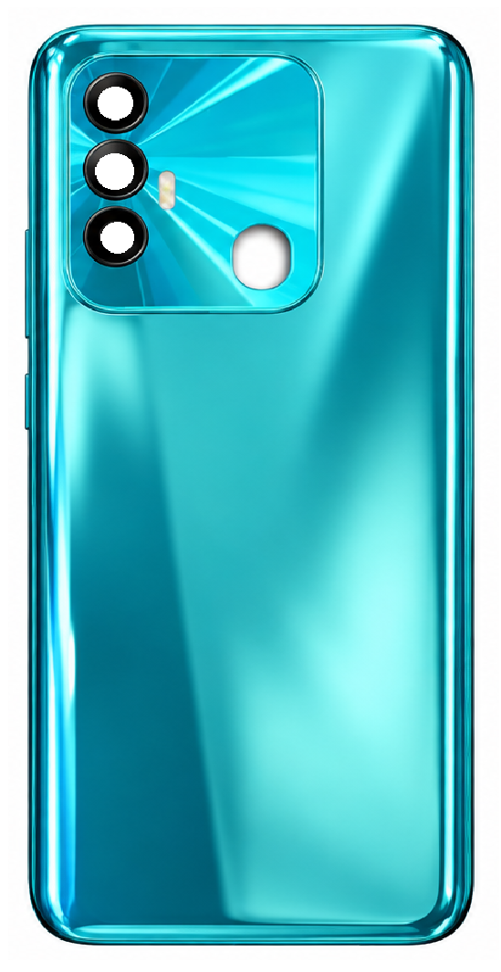 Compatible Replacement for Tecno Spark 8 KG6 4G Back Panel – Navy Blue, Green & Purple