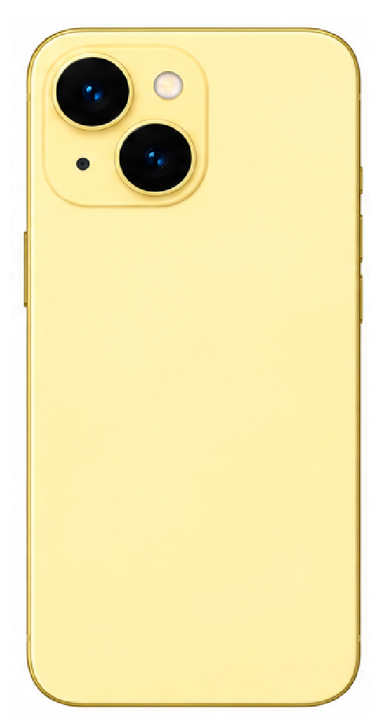 Compatible Replacement for iPhone 15 Full Housing Body – Black, Yellow, Sky Blue, Green & Pink