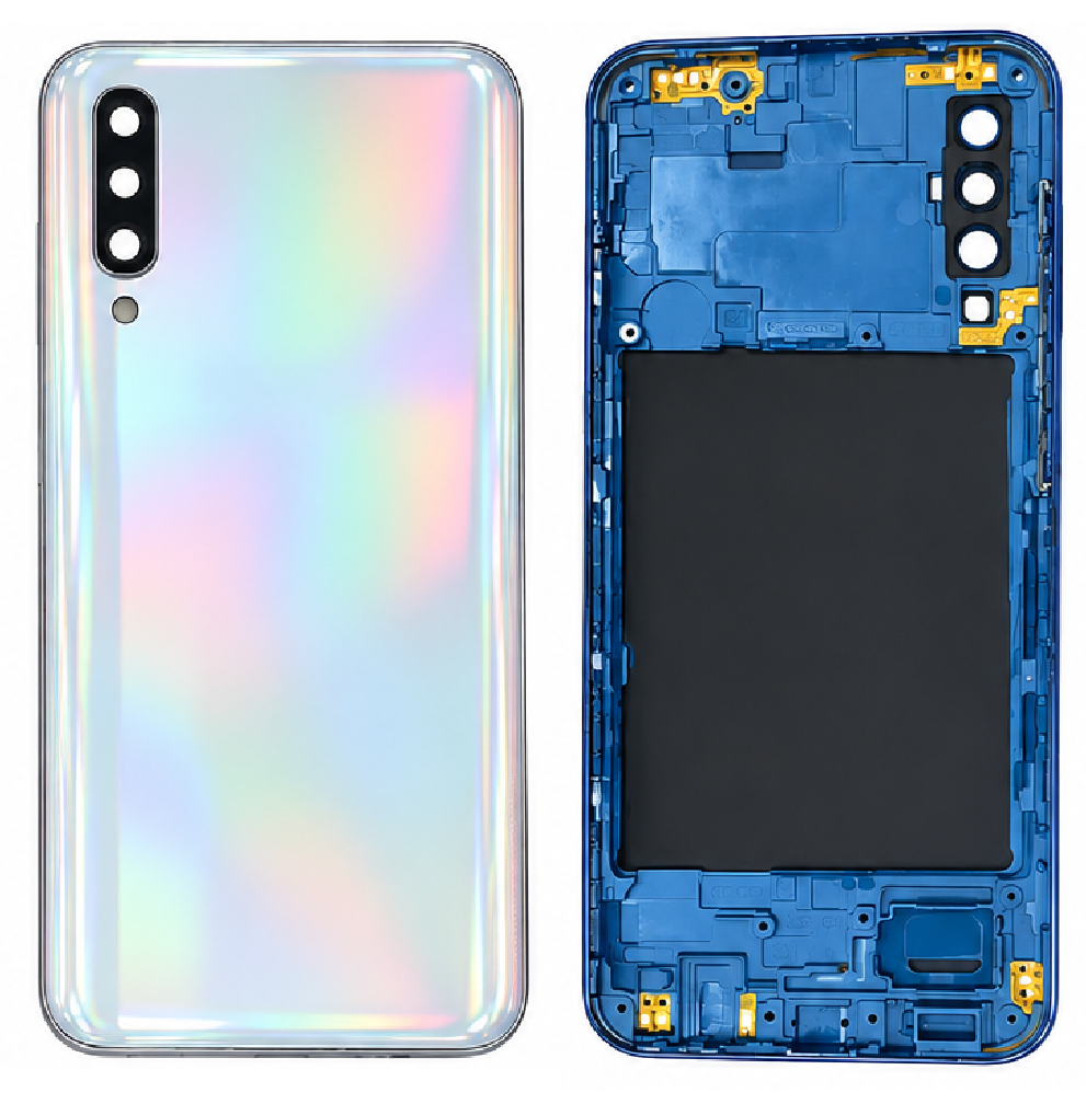 Compatible Replacement for Samsung Galaxy A50 Full Housing Body – Blue & White