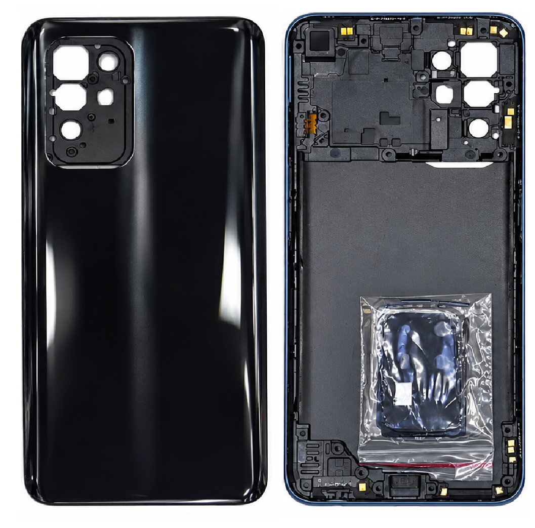 Compatible Replacement for OPPO F19 Pro Plus Full Housing Body – Grey, Black & Purple