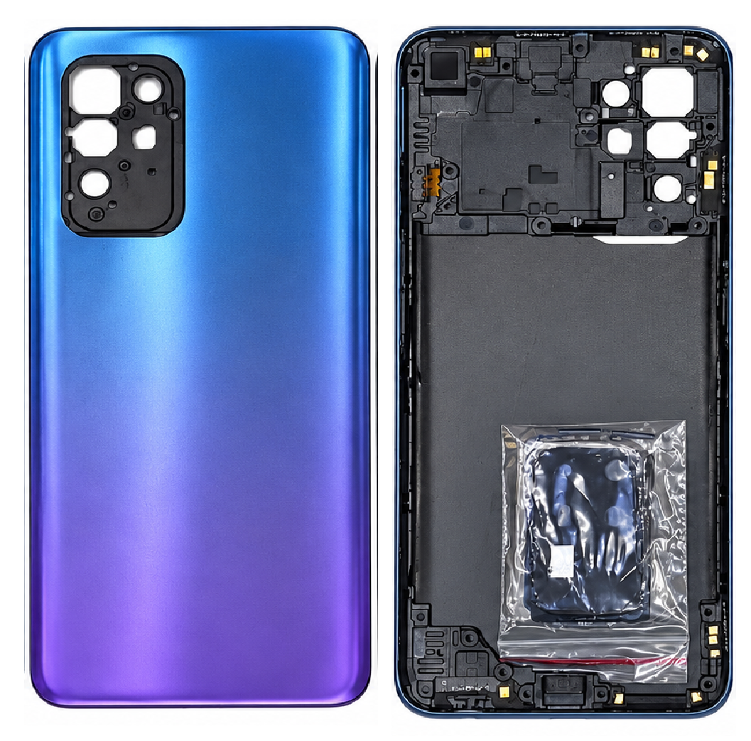 Compatible Replacement for OPPO F19 Pro Plus Full Housing Body – Grey, Black & Purple