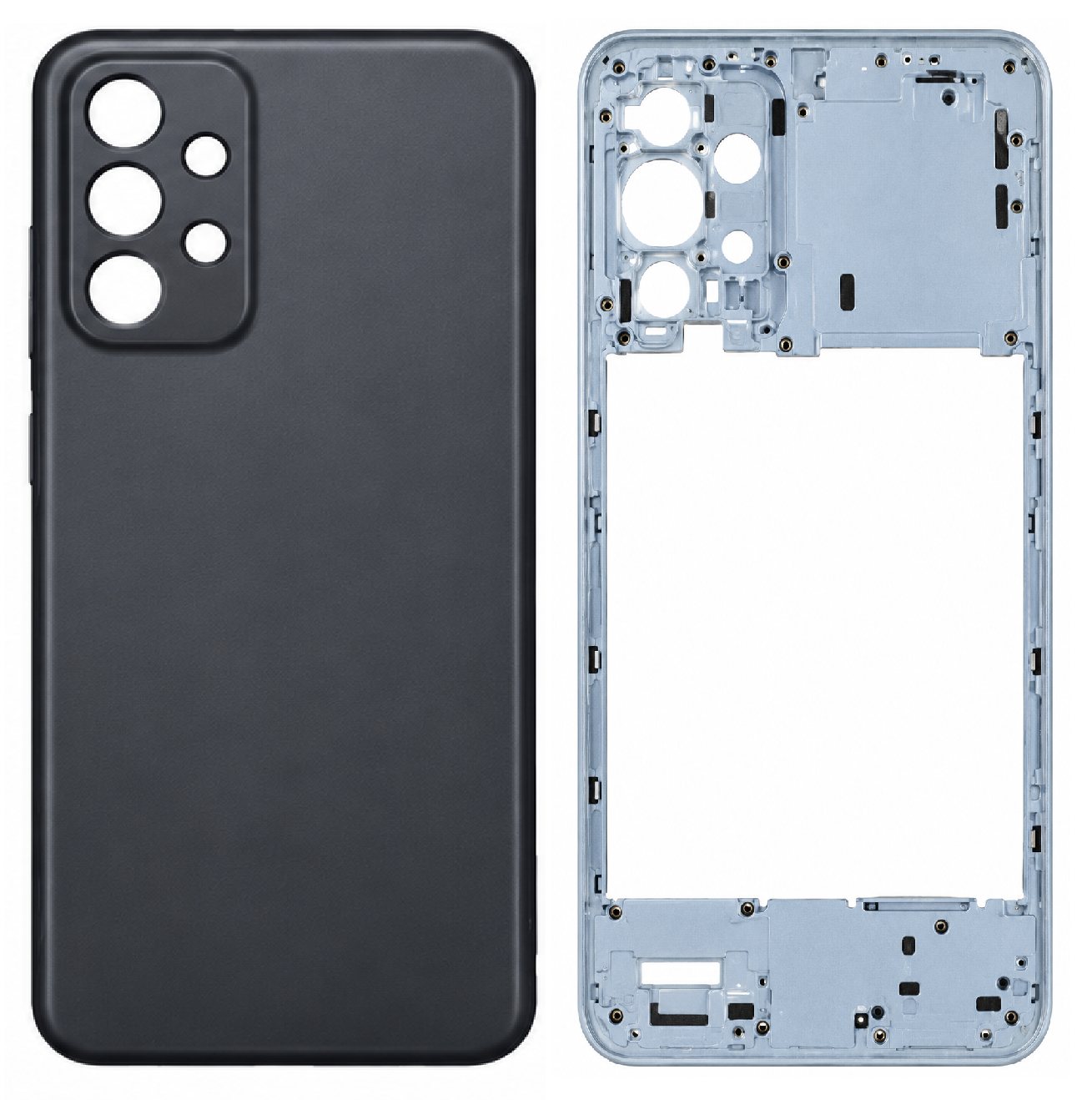 Compatible Replacement for Samsung Galaxy A23 5G Full Housing Body – Black, White, Orange & Blue