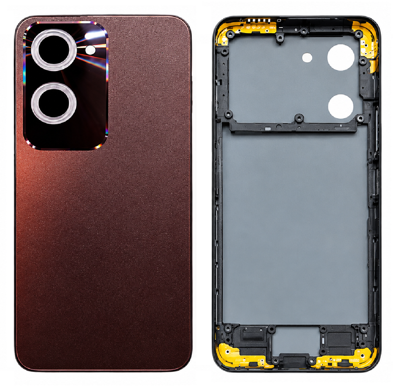 Compatible Replacement for Vivo Y28s / Y18 Full Housing Body – Red & Blue