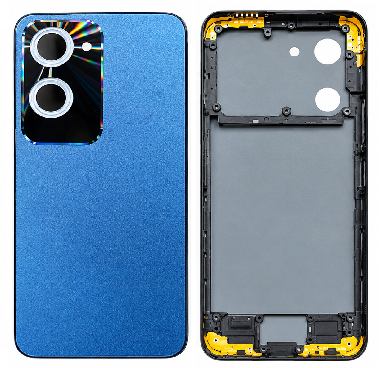 Compatible Replacement for Vivo Y28s / Y18 Full Housing Body – Red & Blue