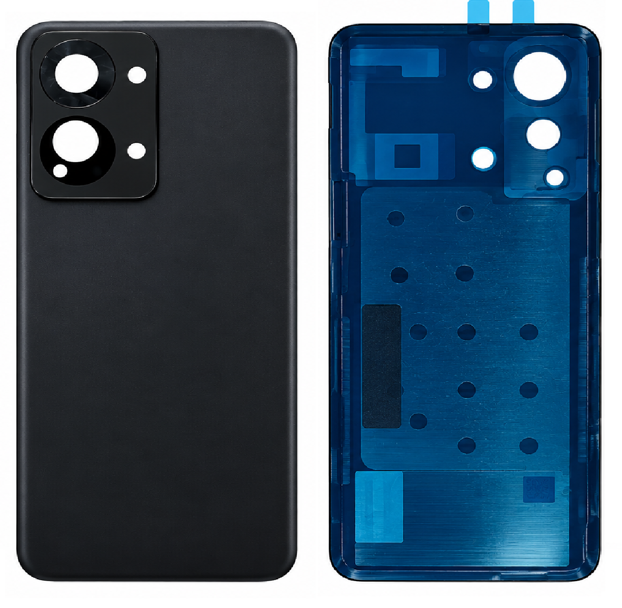 Compatible Replacement for OnePlus Nord 2T Back Panel – Black & Sky Blue
