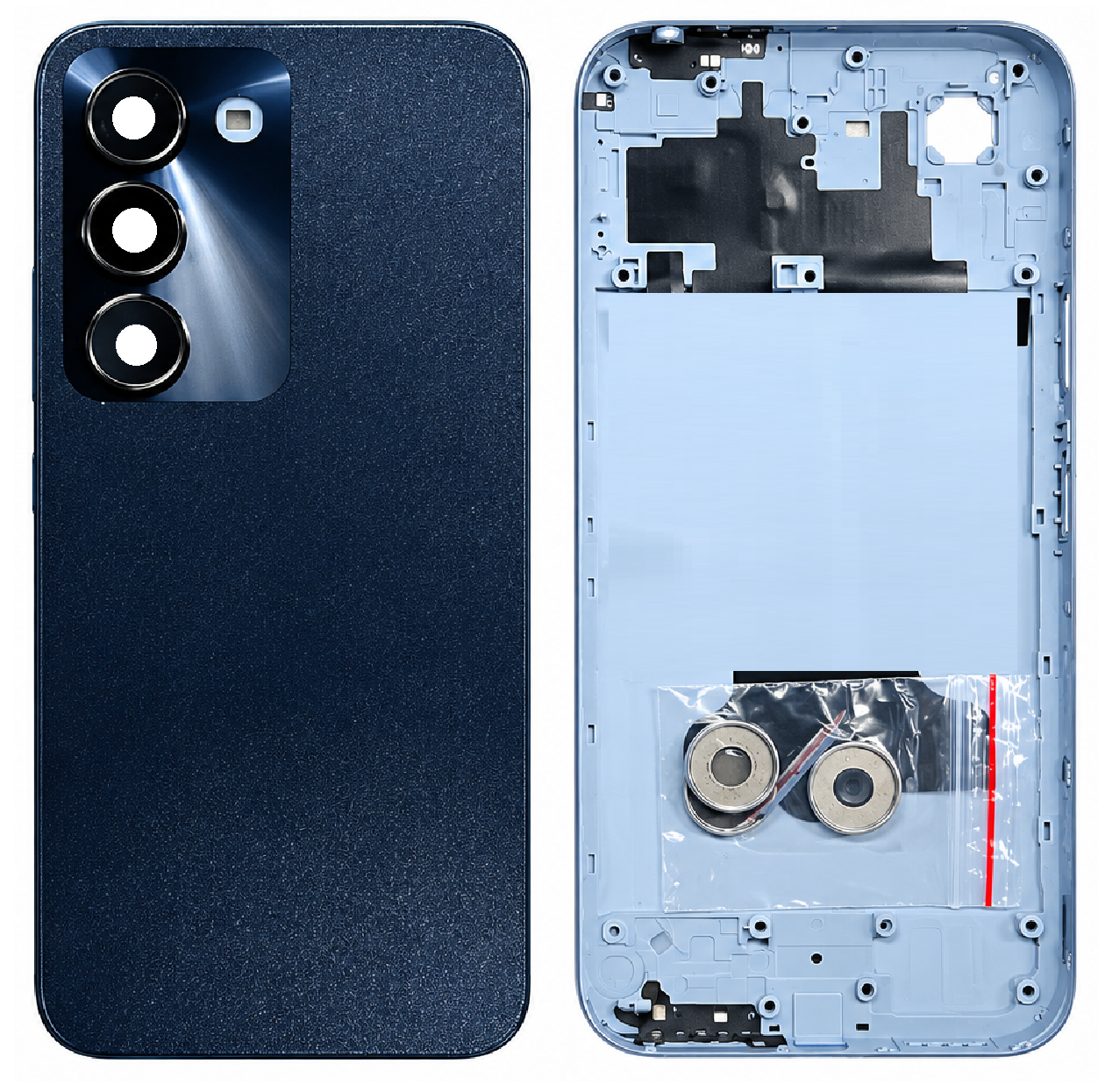 Compatible Replacement for Realme C83 5G Full Housing Body – Black & Blue