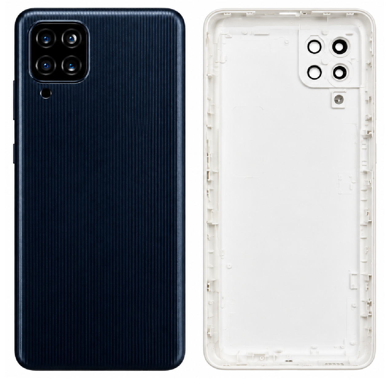 Compatible Replacement for Samsung Galaxy M22 / F22 Back Panel – Black & White