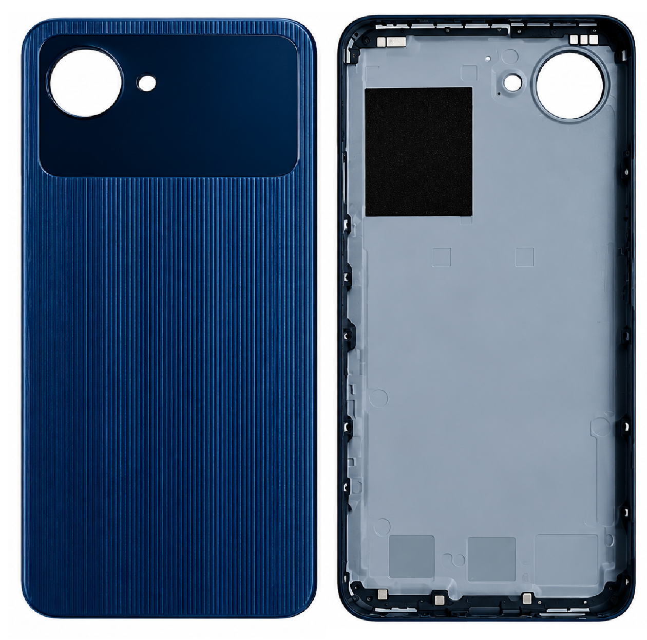 Compatible Replacement for Realme Narzo 50i Prime Back Panel – Black & Green