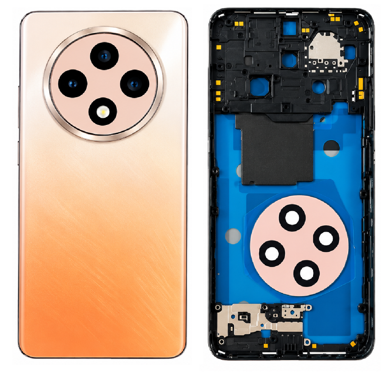 Compatible Replacement for OPPO F27 Pro Full Housing Body – Orange & Green