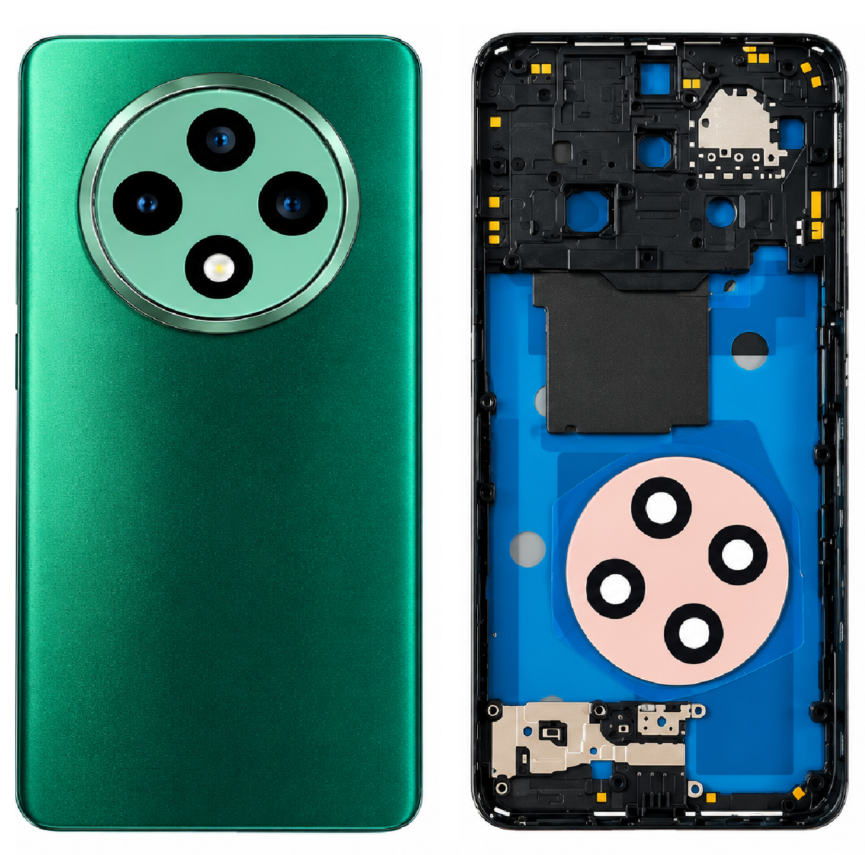 Compatible Replacement for OPPO F27 Pro Full Housing Body – Orange & Green
