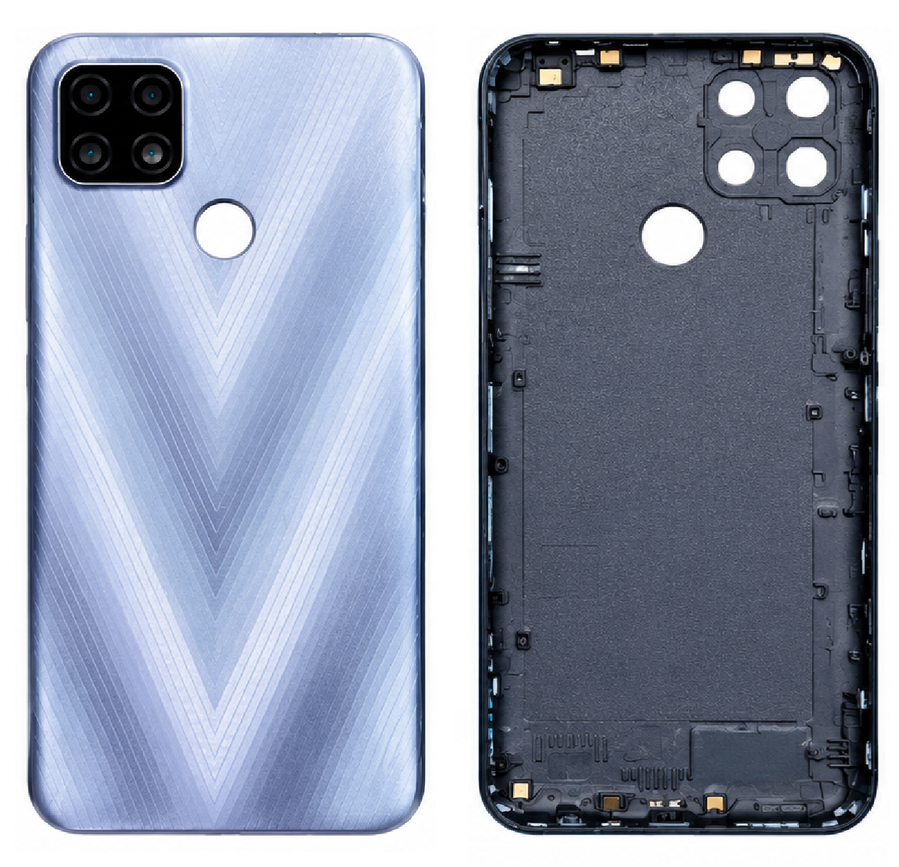 Compatible Replacement for Realme Narzo 20 Back Panel – Grey, Black & Blue