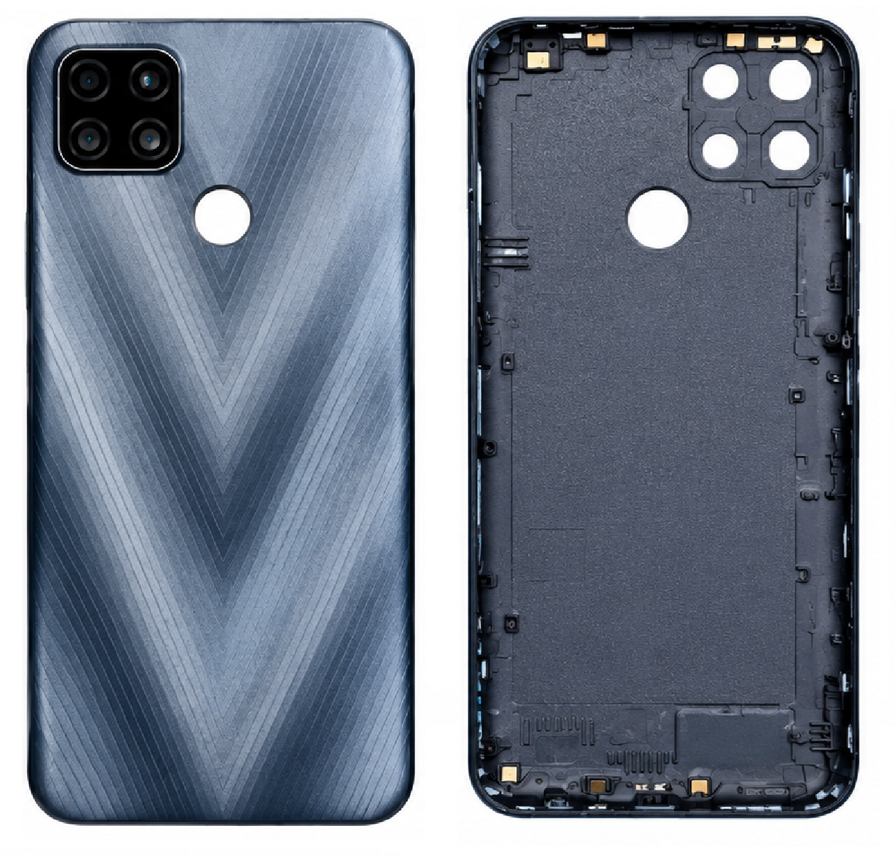Compatible Replacement for Realme Narzo 20 Back Panel – Grey, Black & Blue