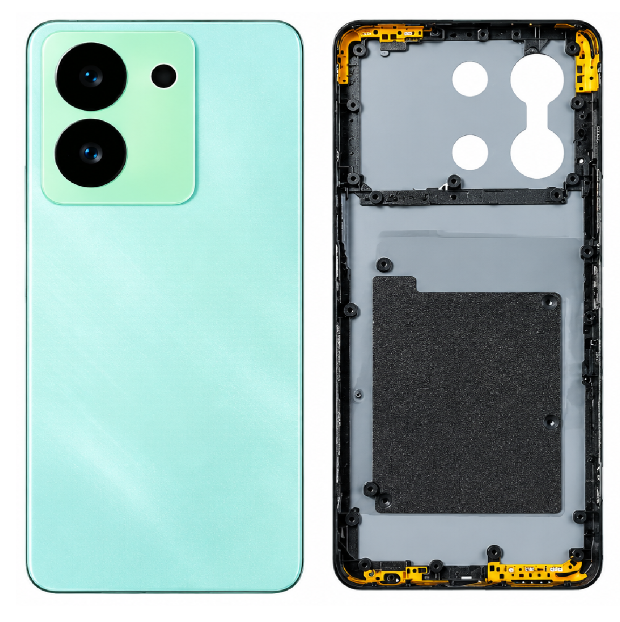 Compatible Replacement for Vivo Y36 Full Housing Body – Black & Green