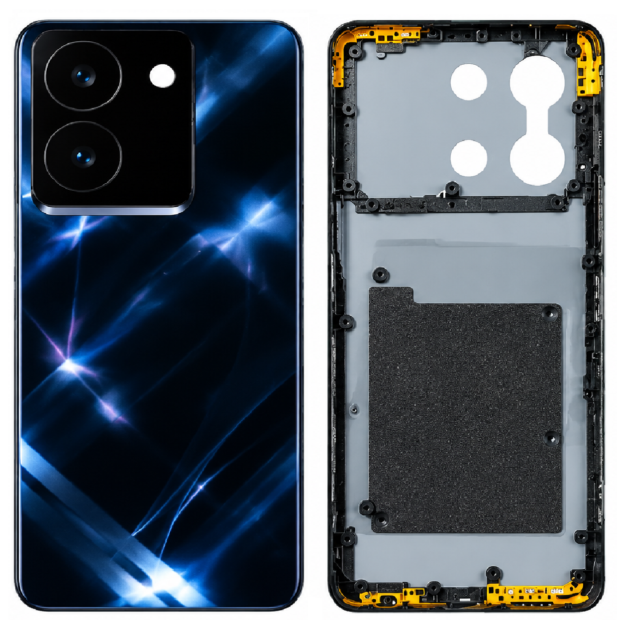 Compatible Replacement for Vivo Y36 Full Housing Body – Black & Green