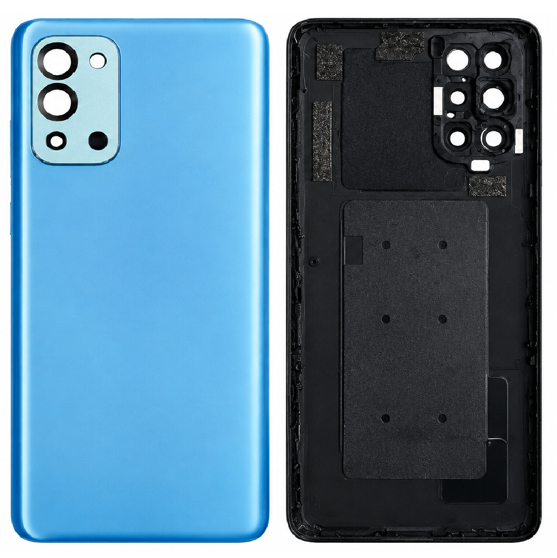 Compatible Replacement for OnePlus 9R 5G Back Panel – Black & Blue
