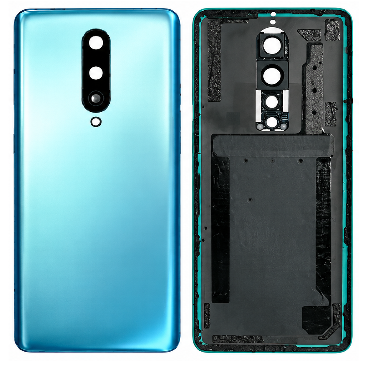 Compatible Replacement for OnePlus 8 5G Back Panel – Deep Blue, Green & Sky Blue