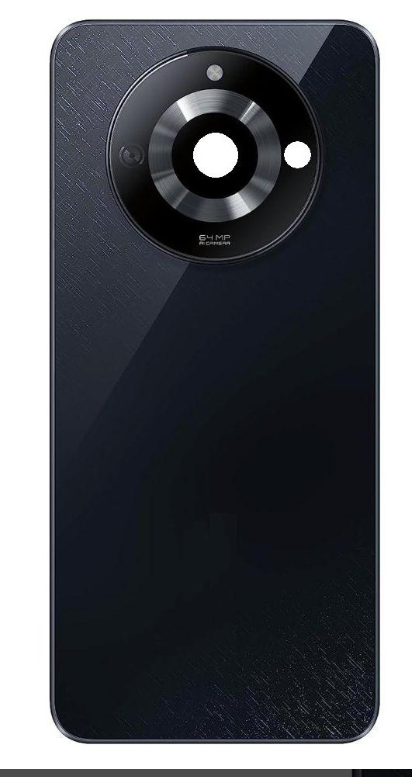 Compatible Replacement for Realme Narzo 60 5G Back Panel – Yellow & Black