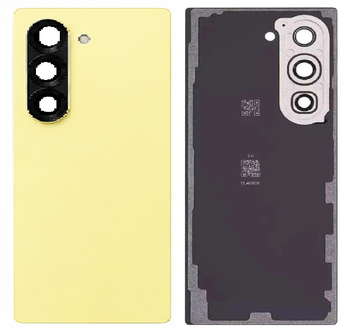 Compatible Replacement for Samsung Galaxy Z Fold 6 Back Panel – Green, Yellow, Pink, Navy Blue, Sky Blue, Gray, Black & White