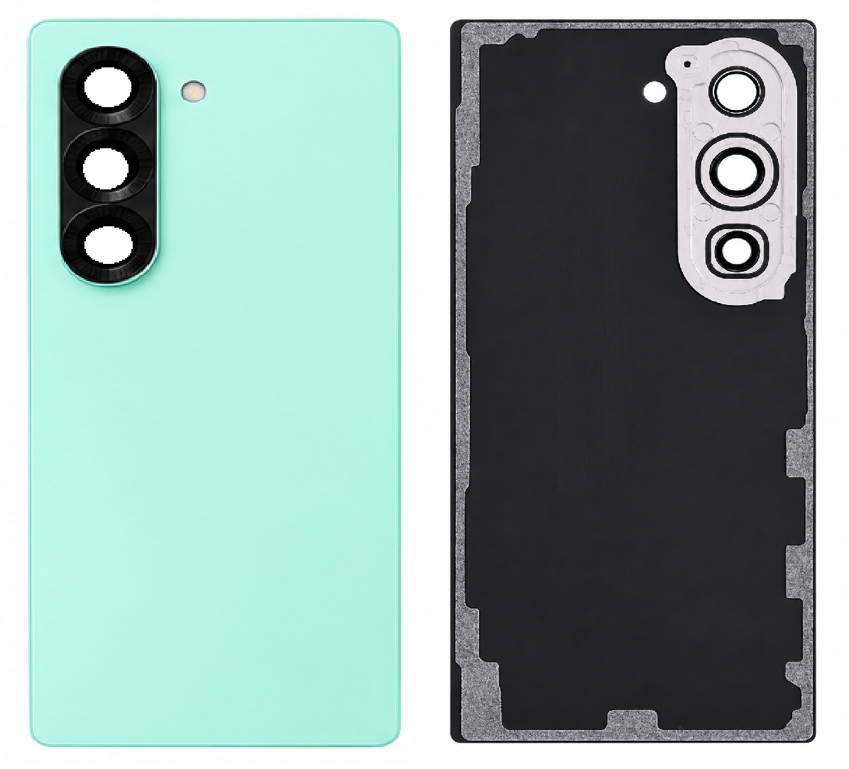 Compatible Replacement for Samsung Galaxy Z Fold 6 Back Panel – Green, Yellow, Pink, Navy Blue, Sky Blue, Gray, Black & White