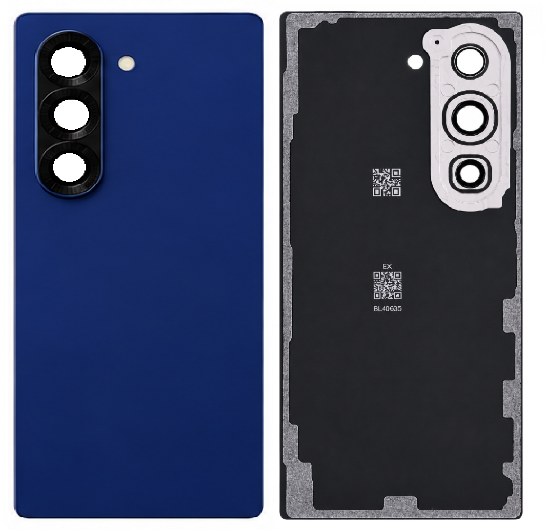 Compatible Replacement for Samsung Galaxy Z Fold 6 Back Panel – Green, Yellow, Pink, Navy Blue, Sky Blue, Gray, Black & White