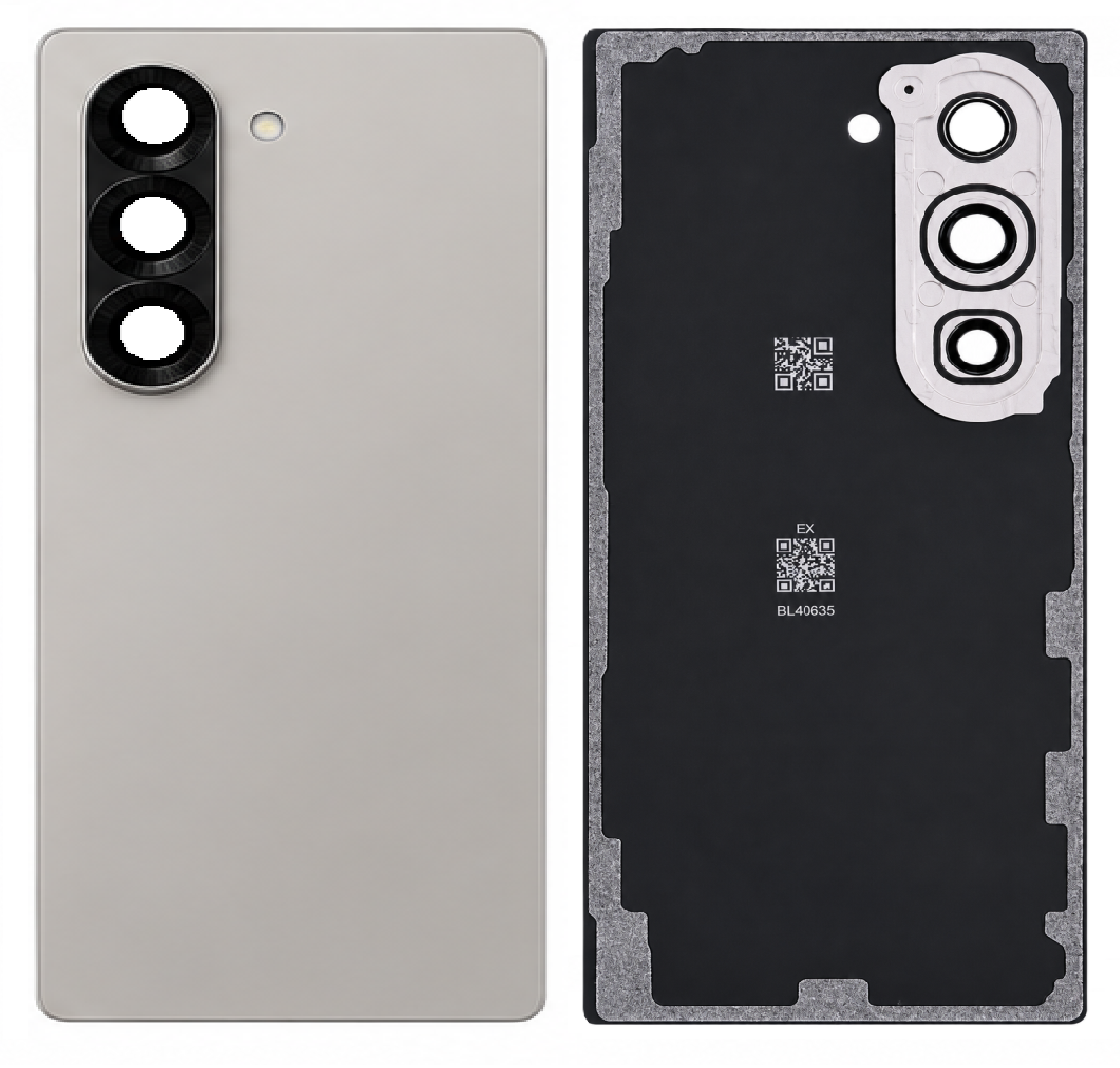 Compatible Replacement for Samsung Galaxy Z Fold 6 Back Panel – Green, Yellow, Pink, Navy Blue, Sky Blue, Gray, Black & White