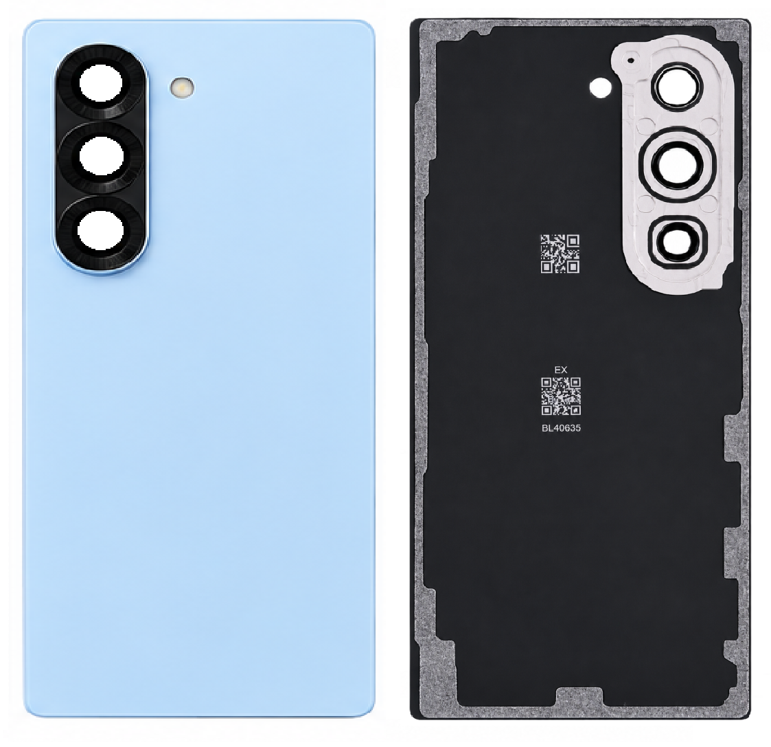 Compatible Replacement for Samsung Galaxy Z Fold 6 Back Panel – Green, Yellow, Pink, Navy Blue, Sky Blue, Gray, Black & White