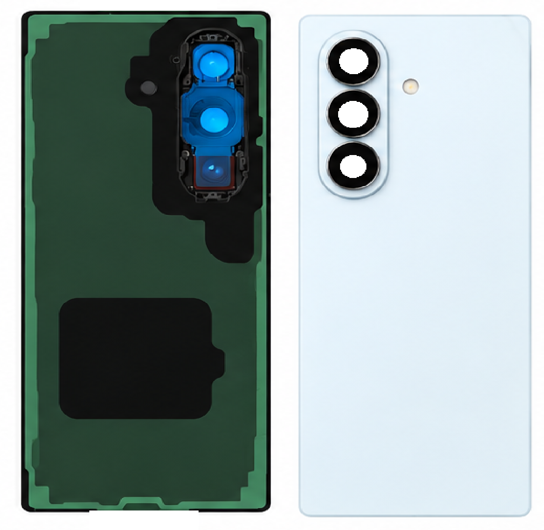 Compatible Replacement for Samsung Galaxy Z Fold 7 Back Panel – Black, Sky Blue, Blue, Grey, Navy Blue, White