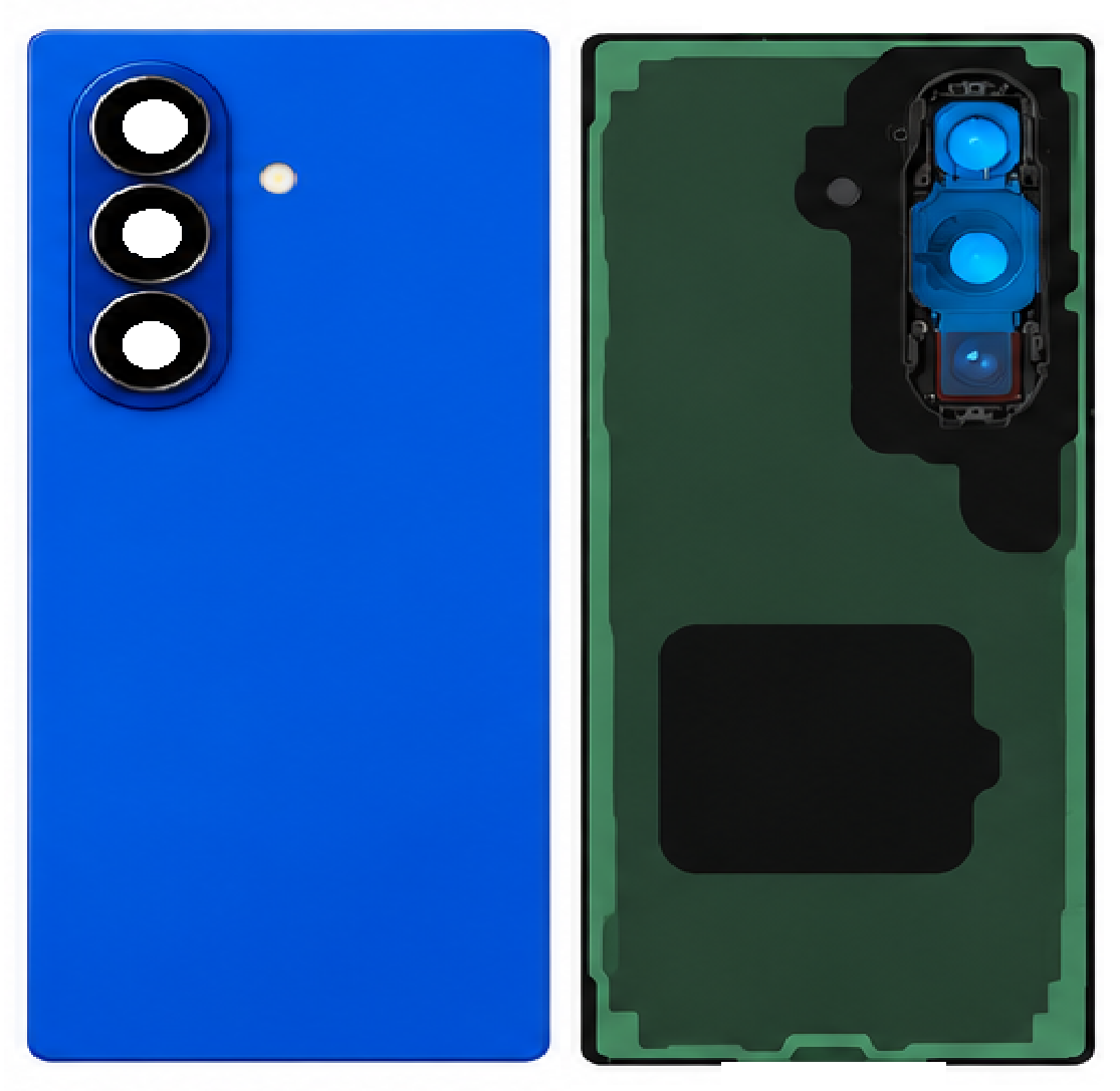 Compatible Replacement for Samsung Galaxy Z Fold 7 Back Panel – Black, Sky Blue, Blue, Grey, Navy Blue, White