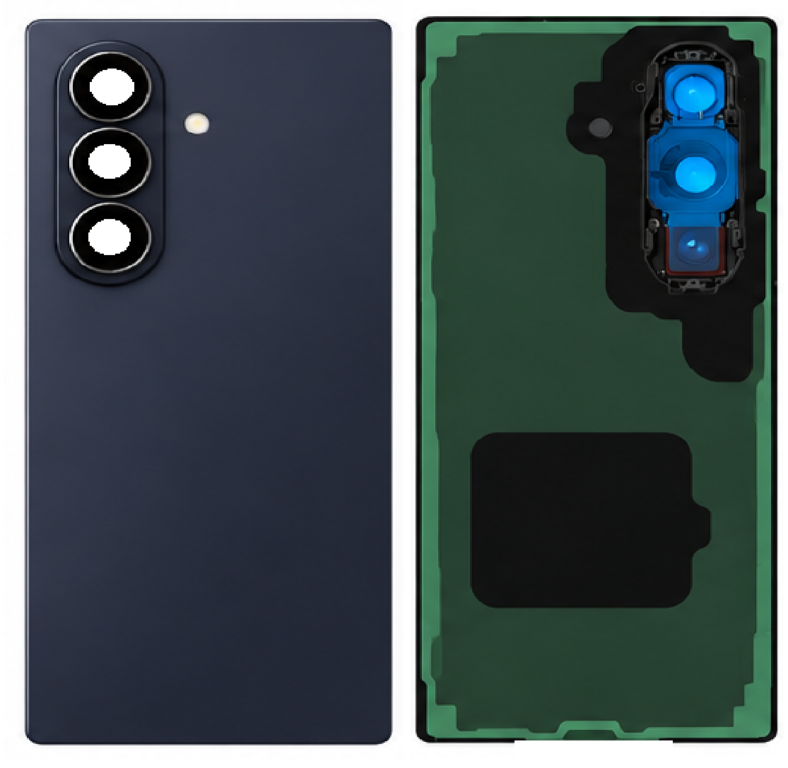 Compatible Replacement for Samsung Galaxy Z Fold 7 Back Panel – Black, Sky Blue, Blue, Grey, Navy Blue, White