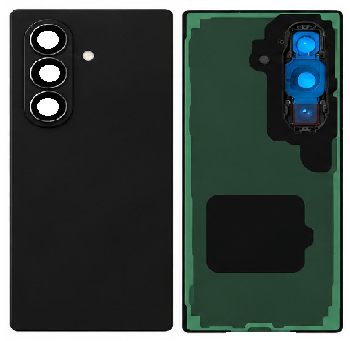 Compatible Replacement for Samsung Galaxy Z Fold 7 Back Panel – Black, Sky Blue, Blue, Grey, Navy Blue, White